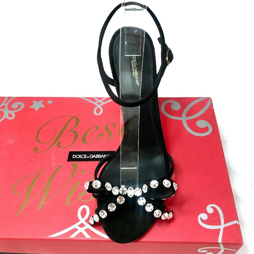 New Auc  D&G best wishes Crystal bow heels - Picture 3 of 9